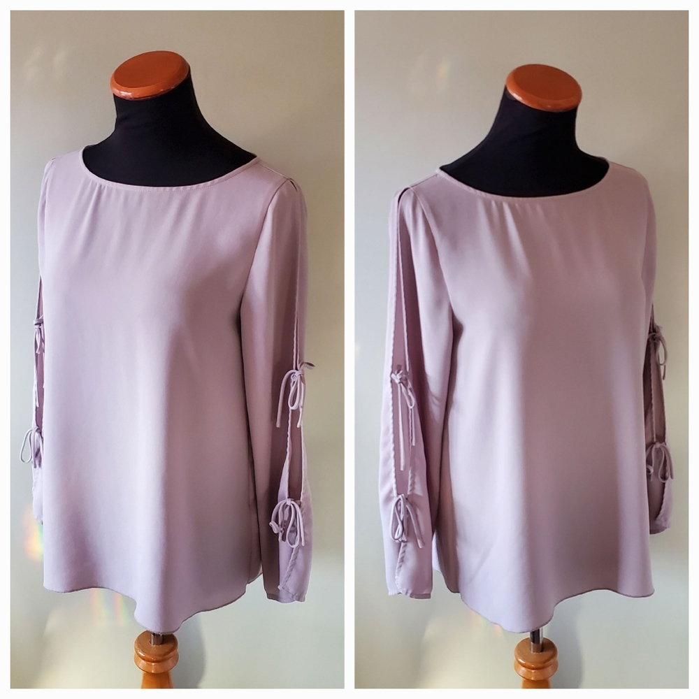 Wilfred S Whimsigoth Feminine Romantic Dainty Contemporary Pastel Chiffon Blouse - Picture 9 of 16